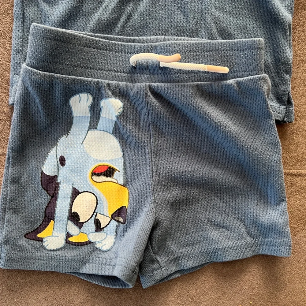 🌸4/$25 Bluey Blue T-shirt and Shorts Set - Picture 3 of 6